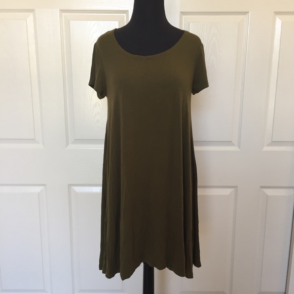 Ambiance Dresses & Skirts - Olive green Tee shirt dress